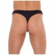 Mens Black G-String With A Net Pouch