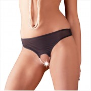 Cottelli Double Pearl Crotch G-String