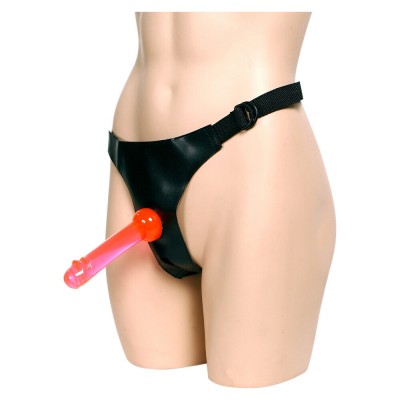 Crotchless Strap-On Harness With 2 Dongs