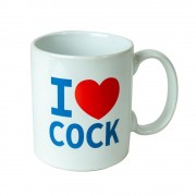 I Love Cock Mug- White